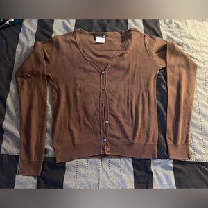 Agnes B brown cardigan